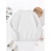 European Sizes Kids  Fashion Plus Velvet Round Neck Brushed Sweatshirt The Wall Santa Claus Cartoon Pattern Printing Loose Casual Long Sleeve Pullover