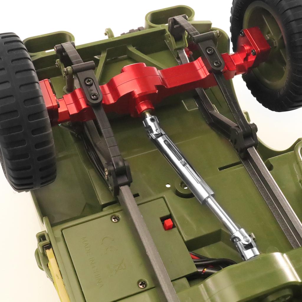 For JJRC 1/10 C8815 Willys MB Retro Jeep Upgrade Accessories Aluminum Alloy CNC Anodized Full Metal Front Rear Portal Axle Set