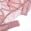French Underwear Ultra-thin Lace Sexy Push Up Bra Set and Waist-High Panties Beauty Back Pack for Women Lingerie Plus Size D Cup