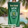 Beach Towel Sporting CP Print Custom Name Text Soft Towel for Swimming Pool