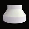 Exhaust Pipe Reducer Adapter ABS White 110-100/150-100/200-150 Variable Diameter Ventilation Pipe Fittings Home Hardware