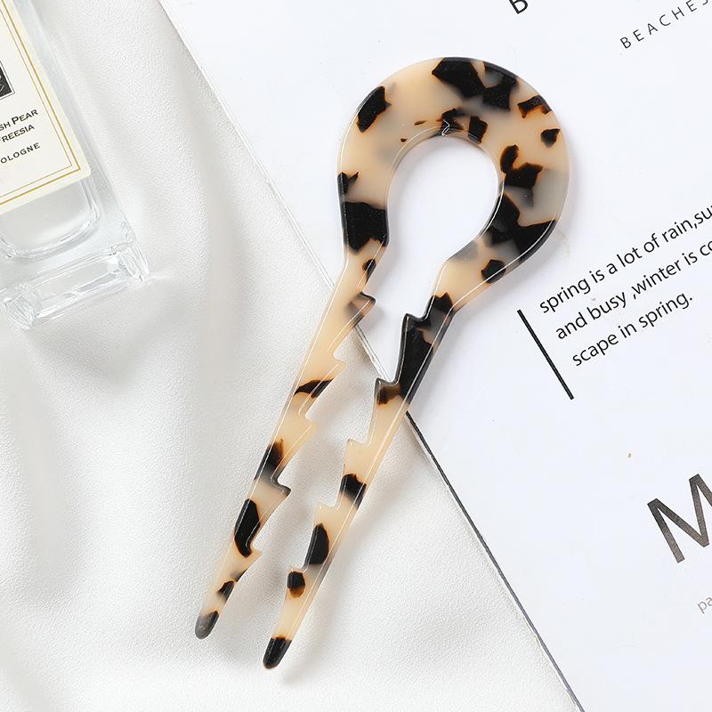European & American Fashion Acetate U-Shaped Non-Slip Hairpin