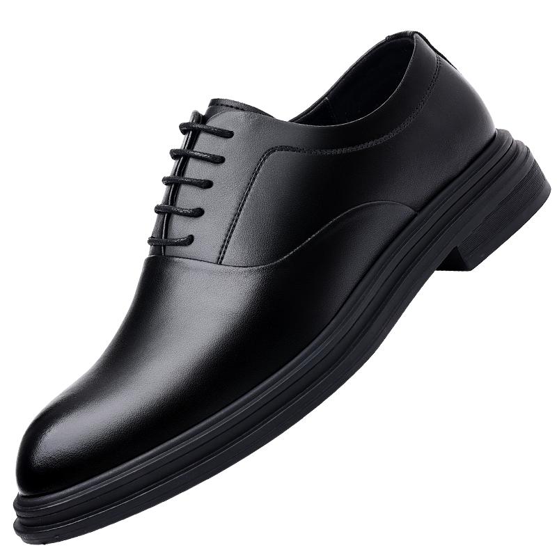 Men's Leather Oxford Shoe High - Quality And Comfortable Lace - Up Business Formal Shoe Comfortable And Anti -Slip Office Shoes