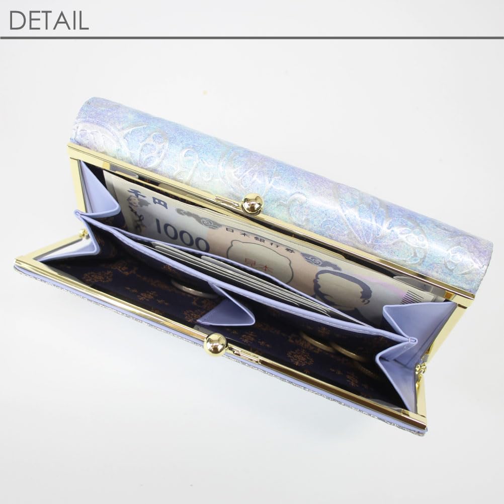 ANNA SUI Women's Antique-Style Serpent Long Wallet with Clasp and Butterfly Design (Pink) 316890