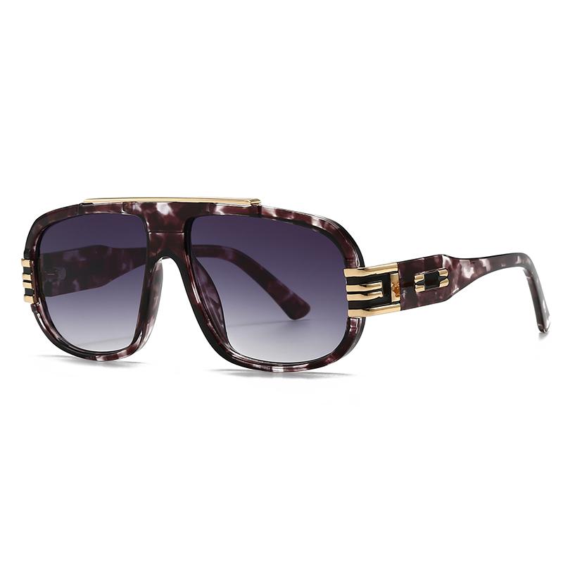 Cross-Border Export New Modern Retro Oversized Frame Men's Sunglasses Ins Style Street Shooting Big Ink Lh267