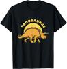 Tacosaurus Taco Triceratops Grafisch T-shirt Grappige Dinosaurus Liefhebber Casual Katoenen T-shirt