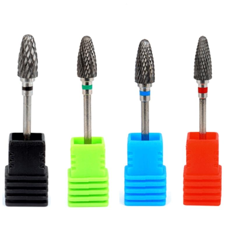 Dental Tools Carbide Burs Handpiece 2.35MM Shank Strawberry Lab Laboratory Drill Tungsten Steel Cutters Nail Manicure File