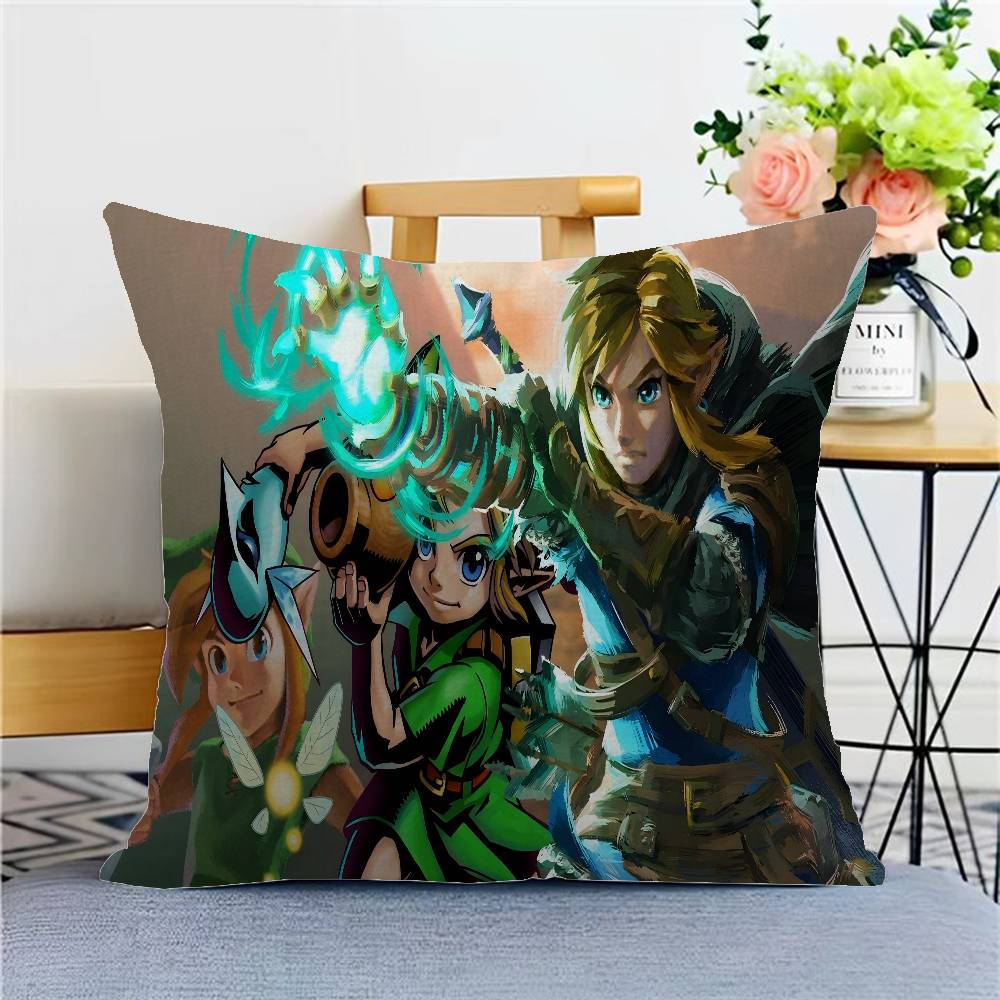 The Legend Of Z-Zeldas Game Cushion Cover Inches Farmhouse Decor Home Throw Pillow Covers For Couch Decorations