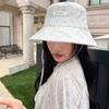 Ins Small Fresh Floral Fisherman Hat Children Summer Travel Sunshade Sunscreen Hat Show Face Small Sweet Pot Hat