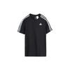 adidas T Shirts Men's Black Crew Neck Moderate Straight Fit S98717