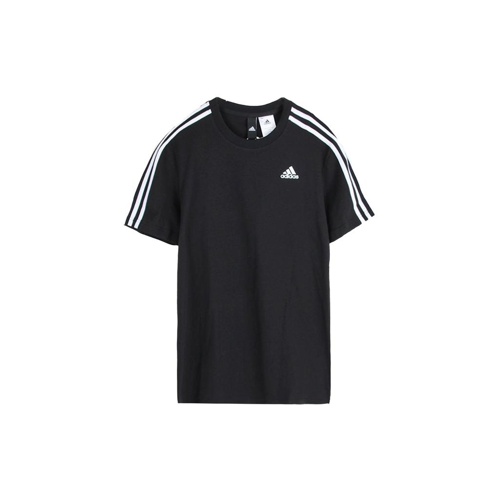 adidas T Shirts Men's Black Crew Neck Moderate Straight Fit S98717