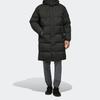 adidas Puffy Long Down Hooded Mid-Length Outdoor Sports Down Jacket Men Outerwear Deep-Earth-Brown EH4007
