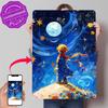 The Little Prince Under Starry Night Personalized D Textured Metal Poster Wall Art Tinplate Sign for Home Decoration Gaming