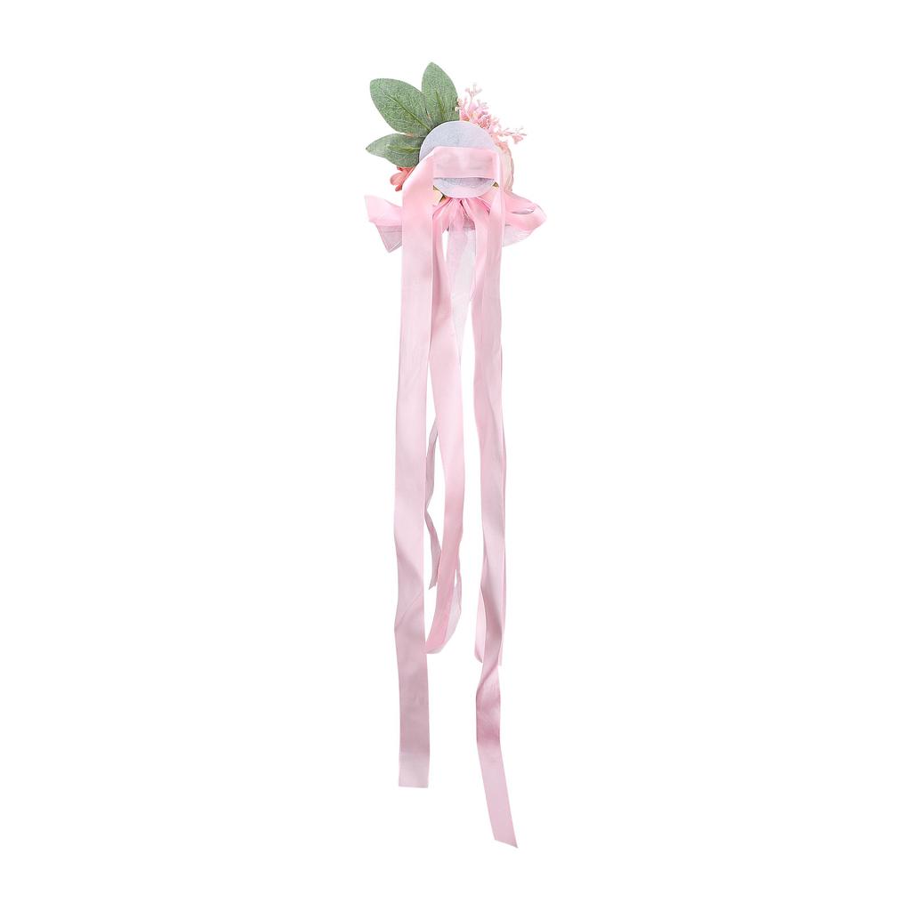 Artificial Chair Back Flower 43x13cm Silk Rose Flower Wedding Aisle Chair Decoration