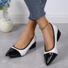Dames Pumps Lente Herfst Vierkante Hakken Ademend Puntige Neuzen Antislipzool Mode Werk Bruiloft Schoenen Zapatillas Mujer