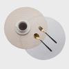 Pastoral Wheat Ear Round Coaster: Heat-Resistant, Anti-Scald PVC Table Mat for Restaurants & Hotels.