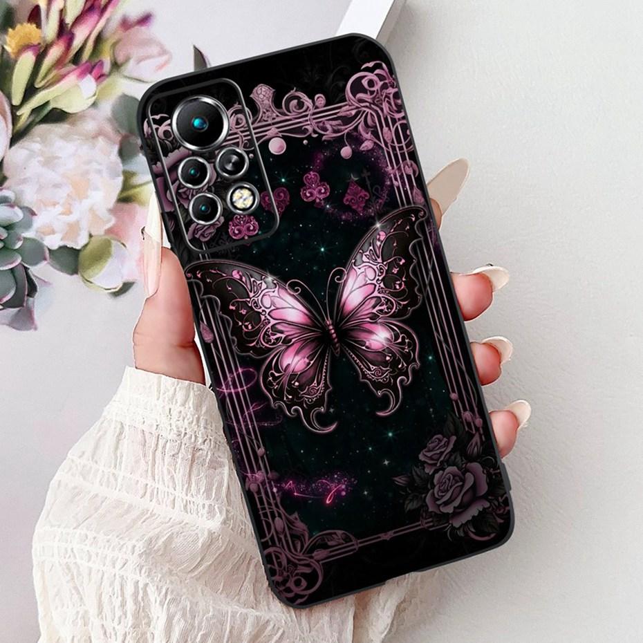 New Design Phone Case For Infinix Note 11 Pro 11S X697 X698 X663 Black Silicone Soft Back Cover For Infinix Note11 11S 11Pro