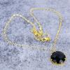 Black Spinel Gemstone Handmade 925 Sterling Silver Jewelry Necklace 18" M-2660