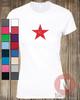 Star Motiv T-Shirt Damen Figurbetont Strand Grafik Kunst T-Shirt