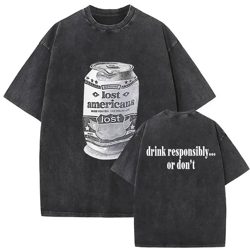 Vintage Lavato MGK Machine Gun Kelly Album 2026 Nuove Magliette Uomo Gotica Hip Hop Maglietta Oversize Puro Cotone Tee Streetwear