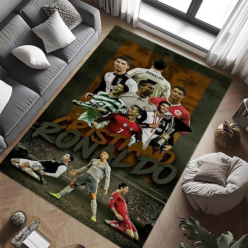 Cristiano Ronaldo: Football Legend carpet floor mats printing Fashion Doormat Protective pad