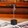 Retro Wooden Business Card and Photo Holder – Cute Memo Stand