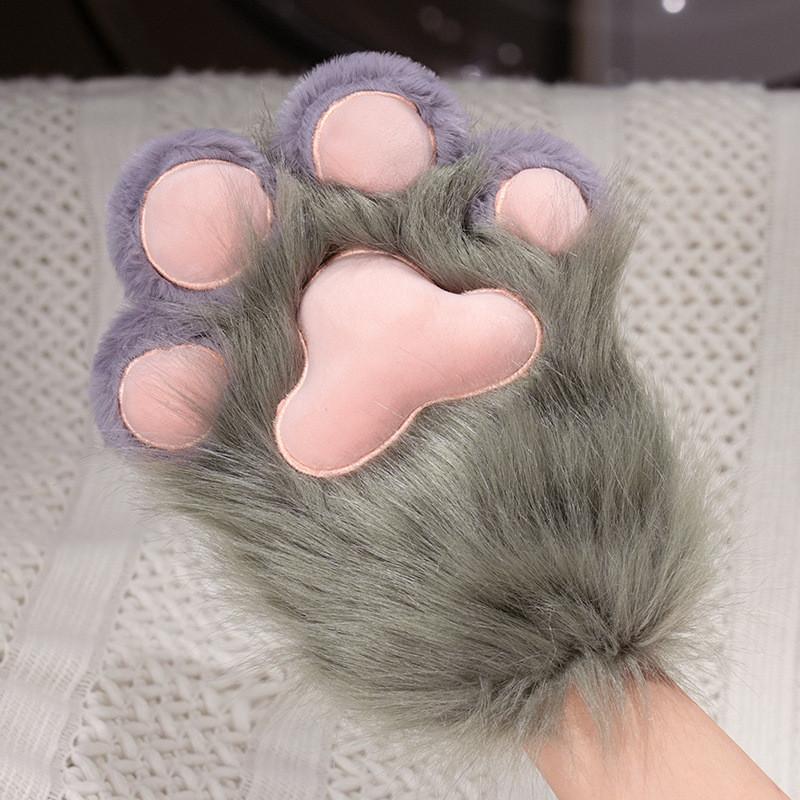 Katzenkralle Plüschhandschuhe Stiefel Flügel Für Winterliche Wärme Anime Tier Cosplay Mädchen Geschenk