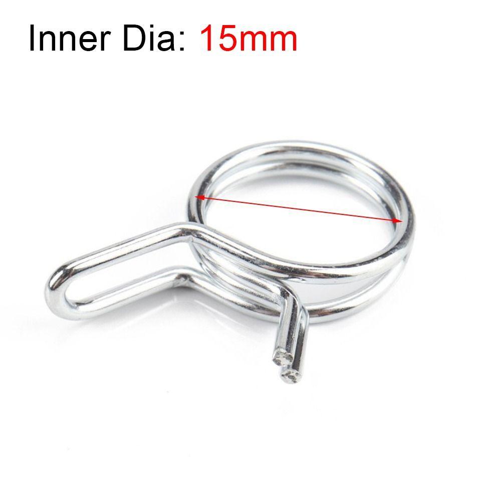 10Pcs/set 5mm-30mm Fuel Line Hose Tubing Spring Clips Clamps Assortment Kit Tube Spring Clips for Motorcycle Scooter ATV