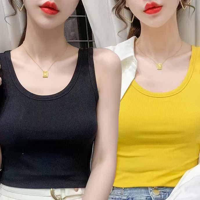 Simple Plus Womens Chic And Size Slim Fit Solid Color Tank Top For Spring And Summer Wear As A Base Or Outer Layer Threaded Spaghetti Straps