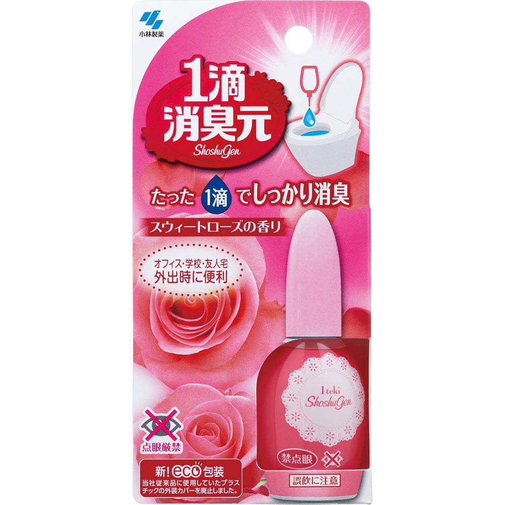 KOBAYASHI Pharmaceutical Deodorant Gen 1 Drop Sweet Rose Fragrance 20ml Toilet-related Etiquette Products Portable Mini-bottle for Easy On-the-go Use