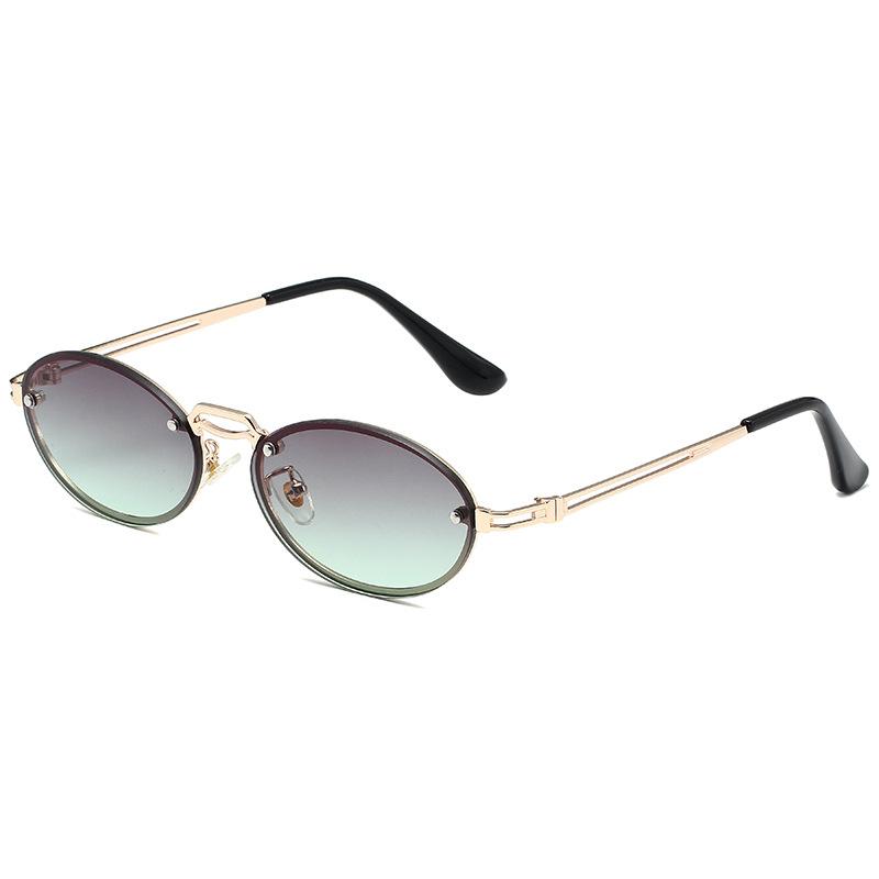 Moda Güneş Gözlüğü ForWomen Oval Küçük Güneş Gözlükleri UV4 Koruma Vintage Gözlük Retro Sunglass Lentes De Sol Mujer
