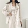 High Quality Single Botton Work Blazer Suits OL Pants Suit Notched
