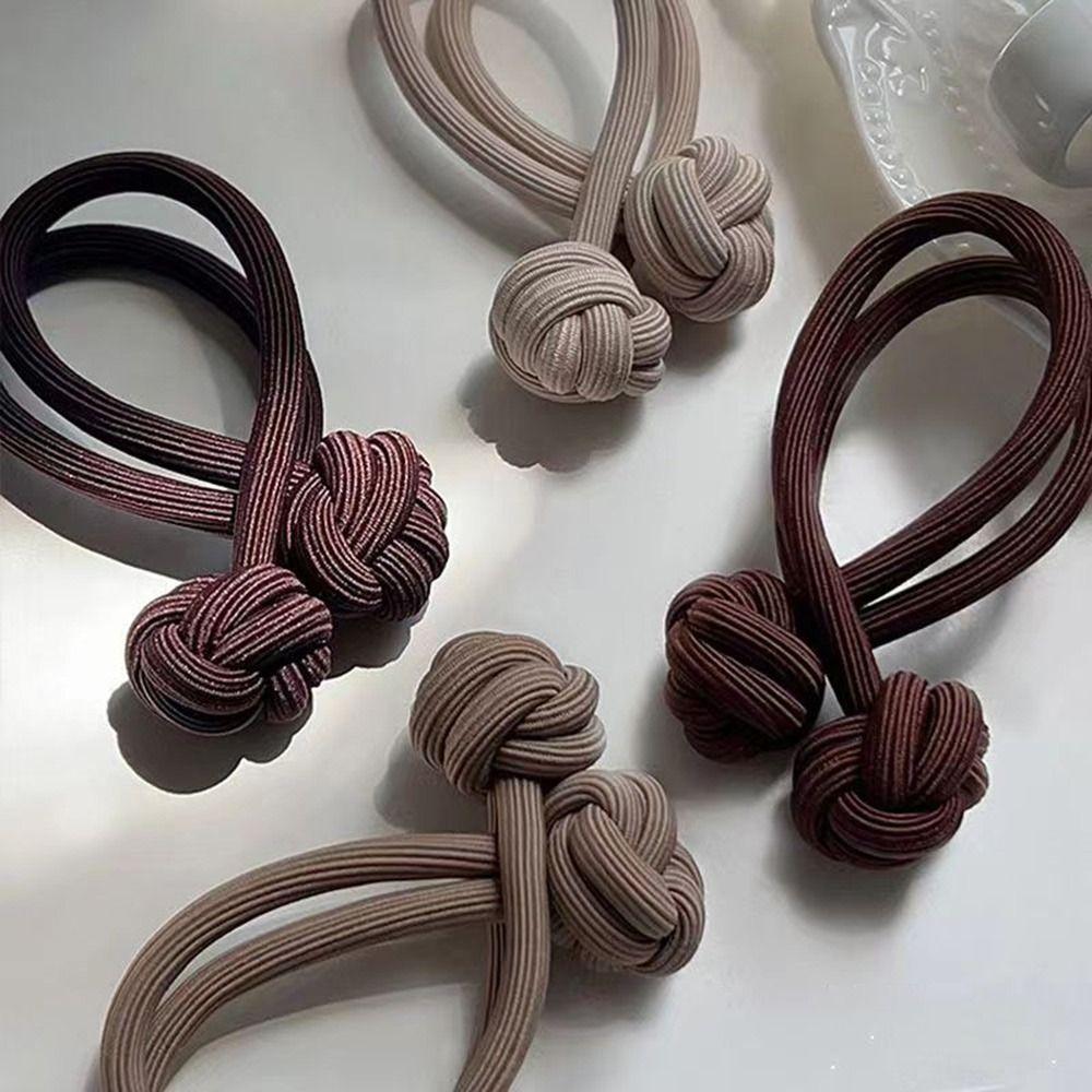 Knotted Hair Ropes Hair Band Hair Tie Elastic Head Rope Hair Circle Hair Loop Lady Girl Women