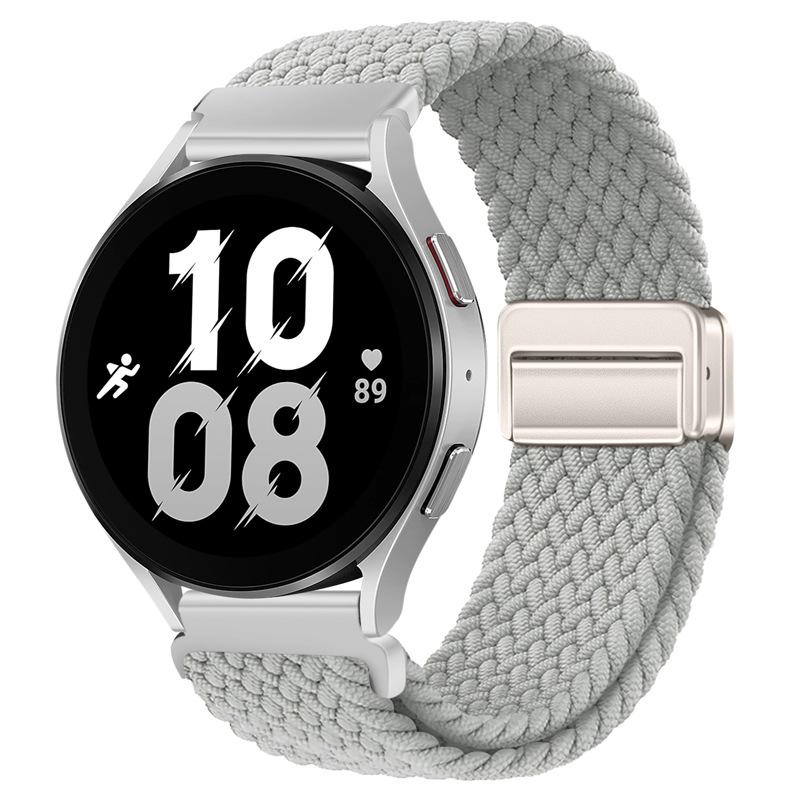 20mm Braided Solo Loop Strap for Samsung Galaxy Watch 6/5/4 44mm 40mm/Classic 47mm 43mm 46mm42mm Nylon Bracelet Watch 5 Pro 45mm