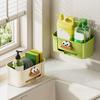 Sponge Holder Double Layer Storage Rack Large Capacity Easy To Install Bathroom Kitchen Storage Drain Shelf