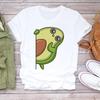 (European Size) 90s Tee Top Fashion T-shirt Clothing Casual Watercolor Love  Trend Short Sleeve Women Print Summer Lady Female Graphic T-shirt
