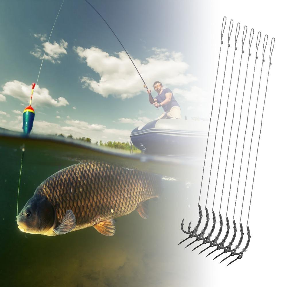 Cârlige Carp Fishing cu Spin European, Rig Alimentator Nylon, Pescuit în Apă Sărată