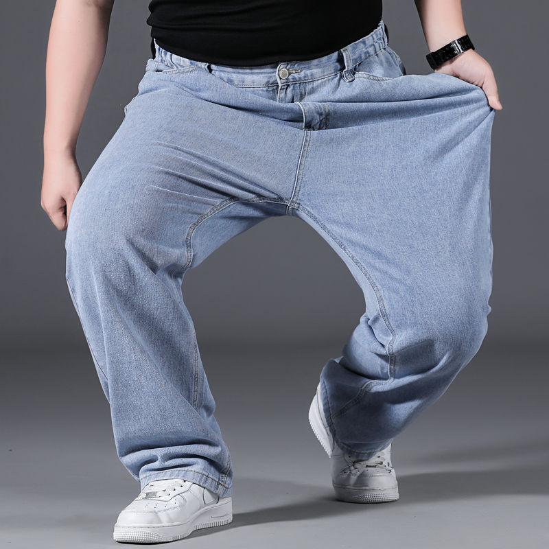 10XL Oversize Man Jeans Baggy Blue Men's Classic Jeans Cargo Loose Streetwear Plus Size Fashion Work Trousers For Men Pants