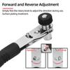 Hand Ratchet Screwdriver Handle Set Socket Easy Mini 1/4" 6.35mm Hex Shank Adapter Ratchet Socket Wrench Rods Hand Repair Tools