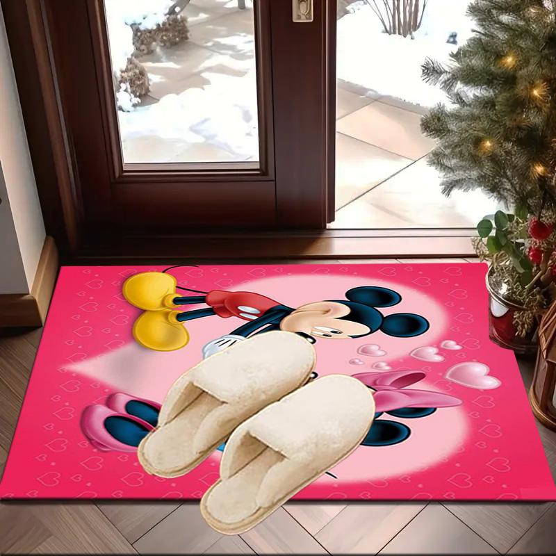 Mouse Couple Artwork Printed Area Rug for Office, Chair Rug, Decorative Carpet Floor Mat, Large Size Fan Gifts Christmas Gifts