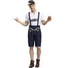 Deutschland München Herren Oktoberfest Cos Bierkostüm Bühnenkostüm, Herren Latzhose Halloweenkostüm