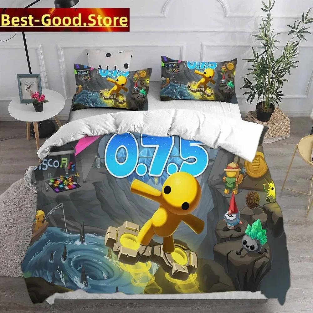 Housses de couette Ensembles de literie Wobbly & Life Simple Jumeau Complet Queen King Size Couette Anime Housse de lit Ensemble de taies d'oreiller