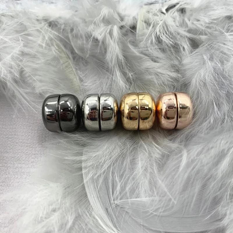 Creative Macaroon Style Magnetic Buttons Scarves Pins Kerchief Pins Shawl Holder Woman Clothing Accessories