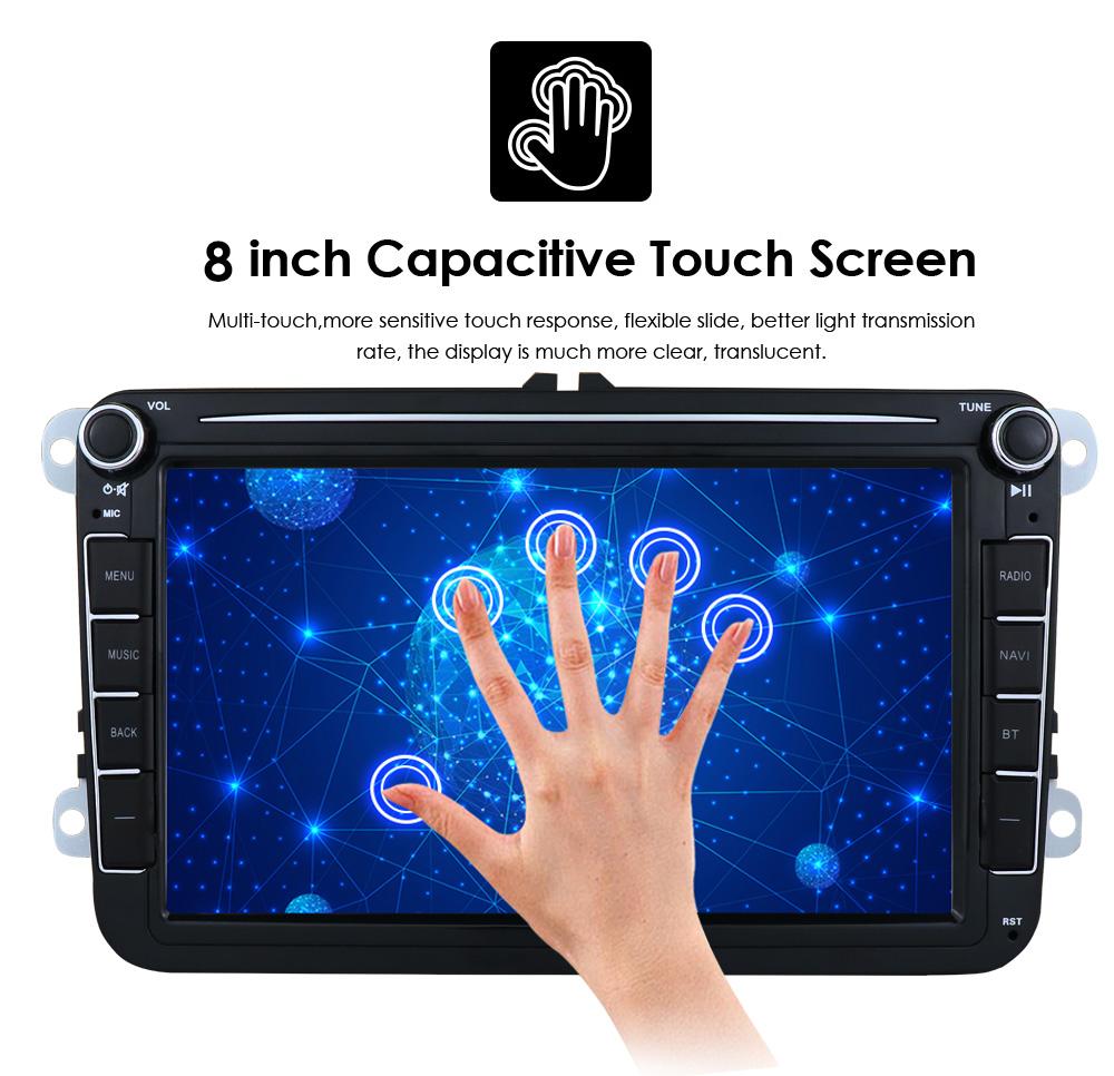 Car Radio Hizpo 8 Inch Android AutoRadio for Volkswagen VW Passat B6 B7 CC Tiguan Touran Golf Polo Skoda Seat Carplay Multimedia GPS 2din Audio Video