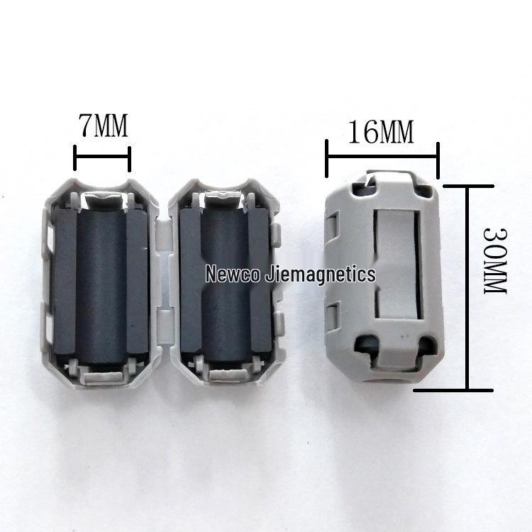 Anti-Interference Magnetic Ring Ferrite Core Snap-On EMC Nickel-Zinc Shield Filter