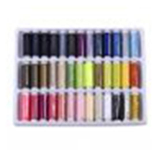 39Pcs Sewing Thread Mixed Colors Convenient Polyester Yarn Sturdy Stitching Thread for Home