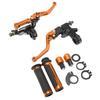 2Pcs Motorcycle Brake Lever 22mm Handle Bar Master Cylinder Lever For Scooter Sports Bike Street Bike ATV Red