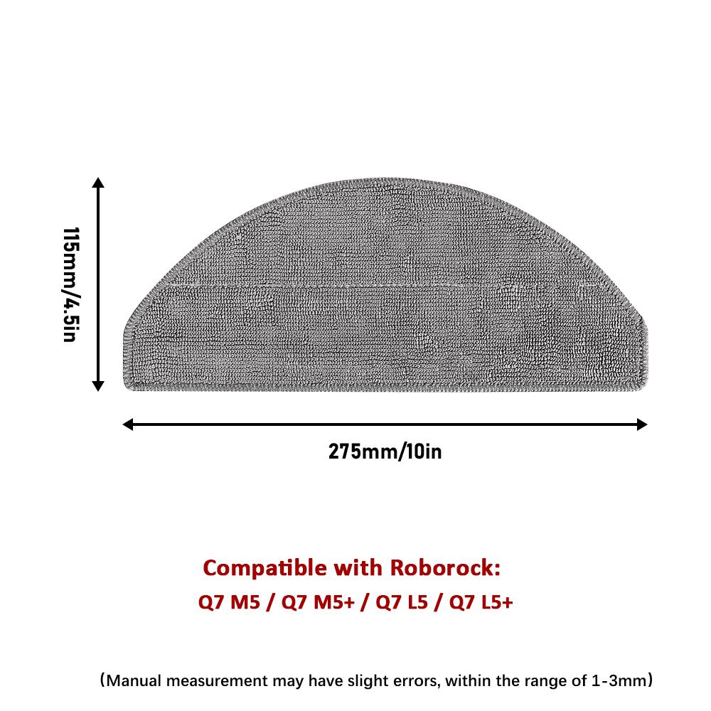 For Roborock Q7 M5 M5+ / Q7 L5 L5+/ Q7 TF TF+ /Q7B Q7T+ Parts Main Side Brush Mop Cloth HEPA Filter Robot Vacuum Cleaner