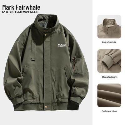Mark Fairwhale Men's Stand-Collar Casual Jacket