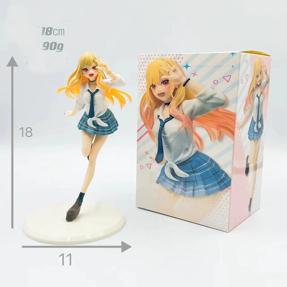 18cm Ma Dress-Up Darling Uniforme Figurine Anime Jouets Modèle Collectionneur Cadeau d'Anniversaire MARIN KITAKAWA PVC Divertissant Jeu Sûr Adapté aux Enfants Amusant